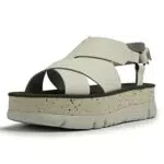 Camper Oruga Up-K201399, Sandalia Mujer, Blanco