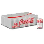 Coca-Cola Light - Refresco de cola sin azúcar, sin calorías - Pack 24 latas 330 ml