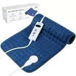 DISUPPO Almohadilla Térmica Eléctrica 30x60cm, Manta Electrica Lumbar con 10 Niveles de Calentamiento para Atrás
