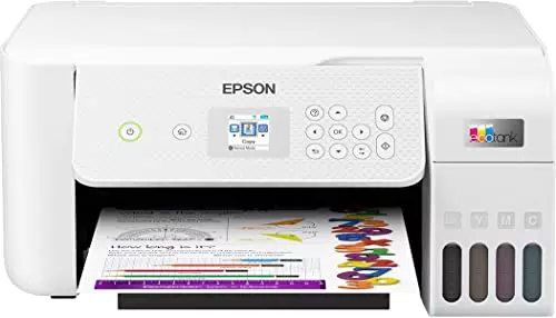 Epson EcoTank ET-2826, Impresora WiFi A4 Multifunción con Depósito de Tinta Recargable y Pantalla LCD