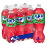 Fanta Sandía sin azúcar - Pet 2L, Pack de 6