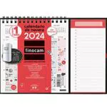 Finocam - Calendario Magnético Nevera 2024 Neutro con Imán para Escribir Enero 2024 - Diciembre 2024 Español