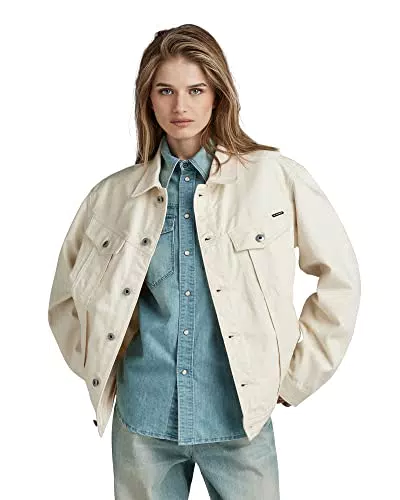 G-STAR RAW Chaqueta Oversized Western para Mujer, Beige