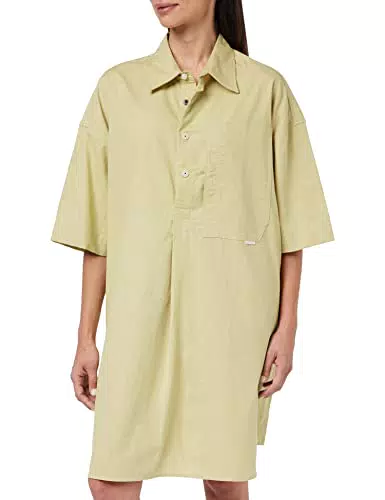 G-Star RAW Shirt Kleid 2.0, Vestido para Mujer, Verde