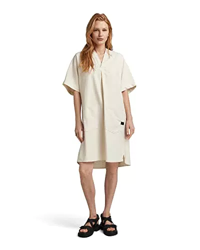 G-STAR RAW Vestido Comfy Tunic para Mujer, Beige