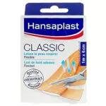 HANSAPLAST Classic 10 tiras de 10 cm x 6 cm, apósitos resistentes al agua y al polvo