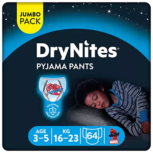 Huggies DryNites Calzoncillos absorbentes para niño 3-5