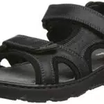 Hush Puppies Carter, Sandalia con Pulsera Hombre, Black