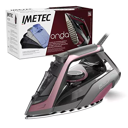 Imetec Onda F2, Plancha de Vapor con Suela Exclusiva a Ondas Patentada