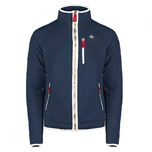 Izas - Chaqueta Polar para Hombre - Chaqueta con Cierre y Bolsillos de Cremallera - Chaqueta Térmica Polar con Forro - Rápido Secado - Ideal para Actividades al Aire Libre - Hortus Azul Oscuro - X