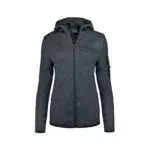 Izas - Chaqueta Polar para Mujer - Chaqueta con Cierre y Bolsillos de Cremallera - Chaqueta Térmica de Capucha de Rápido Secado - Ideal para Actividades al Aire Libre - Alder Gris Oscuro -