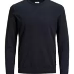 Jack & Jones Hombre Básico Knit Crew Cuello - Armada Blazer - X