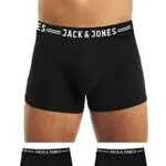 Jack & Jones Hombre Sense 3 Pack Cintura Boxer Scrots - Negro - XX