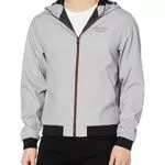 Jack & Jones Jjeseam - Chaqueta Con Capucha Hombre, Light Grey