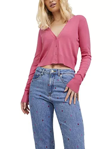 JACK & JONES Jjxx Jxisabel LS-Cárdigan de Punto Suave