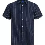 JACK & JONES Jortulum Linen Camiseta SS Camisa de Manga Corta