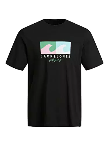JACK & JONES Jortulum Logo tee SS Crew Neck Ln Camiseta