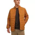 JACK&JONES JJERECYCLE Puffer Collar Noos Chaqueta, Rubber