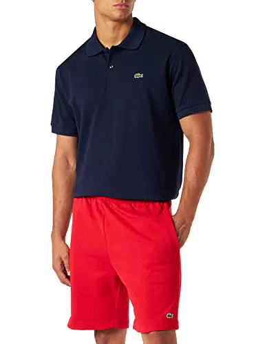 Lacoste Gh9627 Pantalones Cortos de Vestir, Rojo, M para Hombre