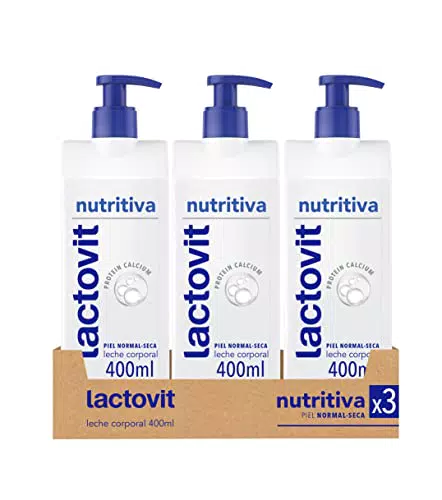 Lactovit - Leche Corporal Nutritiva con Protein Calcium y Manteca de Karité