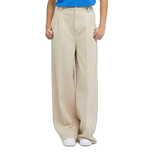 Lee Chino Relajado Pantalones, Pioneer Beige, 28W x 31L para Mujer