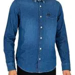 Lee Lee Button Down Camiseta, Tide Blue, S para Hombre