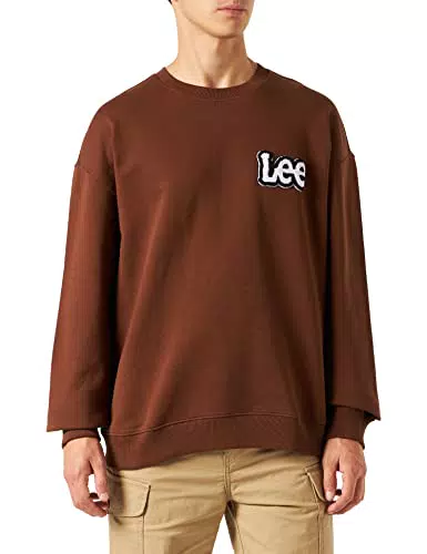 Lee Loose Crew SWS Sudadera, Transmisor de luz, S para Hombre