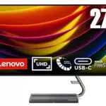 Lenovo Qreator 27 - Monitor de 27 4K UHD Regulable en inclinación - Color Gris