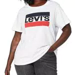 Levi's Plus Size Perfect Tee Camiseta Mujer, White, 3X