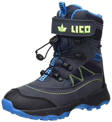 Lico Unisex Niños Sundsvall Vs Botas de nieve, marine/blau/lemon
