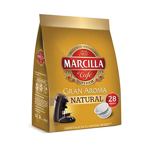 Marcilla Café Natural para máquina Senseo - 5 paquetes de 28 monodosis - Amazon Exclusive