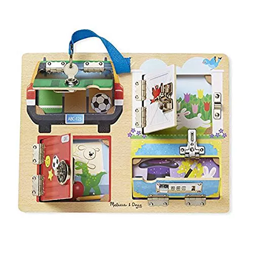 Melissa & Doug Juego con Cerraduras, Tablero Montessori