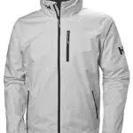 Mens Helly Hansen Crew Hooded Midlayer Jacket, Gris Niebla