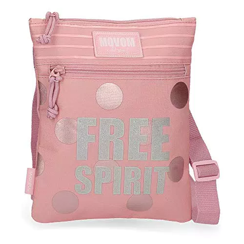 Movom Free Spirit Bandolera Plana Rosa 20x24 cms Poliéster