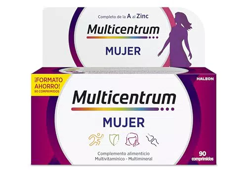 Multicentrum Mujer Complemento Alimenticio Multivitaminas con 13 Vitaminas y 11 Minerales