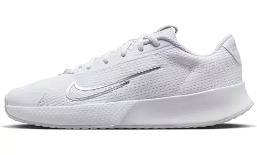 NIKE Court Vapor Lite 2, Zapatillas Mujer, White Metallic Silver Pure Platinum
