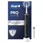 Oral-B Pro 3 3000 Cepillo de Dientes Eléctrico con Mango Recargable y 2 Cabezales