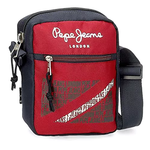 Pepe Jeans Clark Bandolera Rojo 17x21x7 cms Poliéster