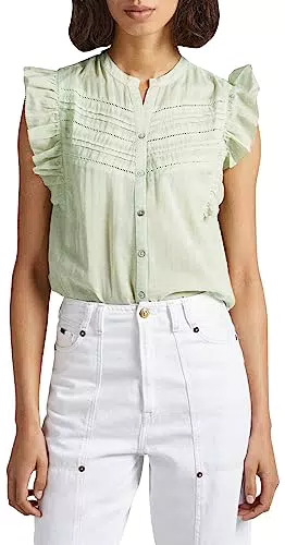 Pepe Jeans Fiala Shirt, Verde, L para Mujer