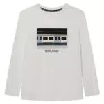 Pepe Jeans Nealson tee T-Shirt, Blanco, 6 Years Niño