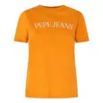 Pepe Jeans VIO T-Shirt, Amarillo, L para Mujer