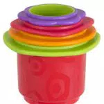 Playgro Juguete apilable de baño, 4 Piezas, Juguete para bebés