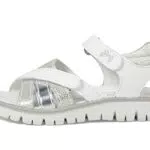 Primigi Axel, Sandalias Niñas, Blanco Y Plateado 38864