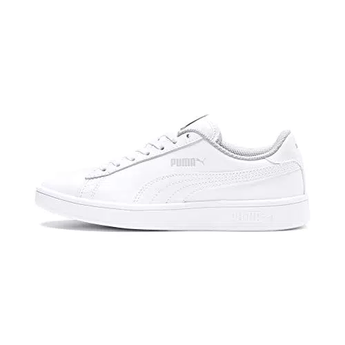 PUMA Smash V2 L Jr, Zapatillas Unisex niños, Puma White Puma White