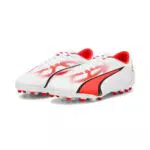 PUMA Ultra Play MG, Zapatillas de fútbol Hombre, Blanco Black Fire Orchid