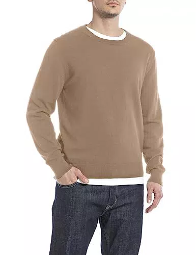 REPLAY Uk2512 Suéter, 557 Earth, S para Hombre