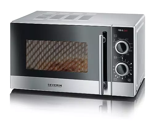 SEVERIN - Microondas con grill de 20 litros, microondas pequeño para calentar