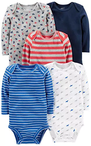 Simple Joys by Carter's Long-Sleeve Bodysuit Pack of 5 Body