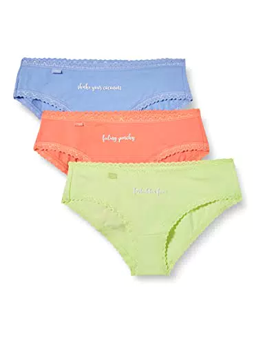 Sloggi 24/7 Weekend Hipster C3p, Slip Mujer, Orange - Dark Combination