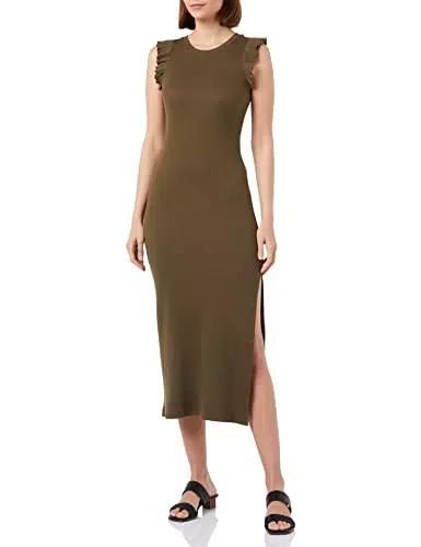 Springfield 8955128 Vestido, Dark_Khaki, S para Mujer